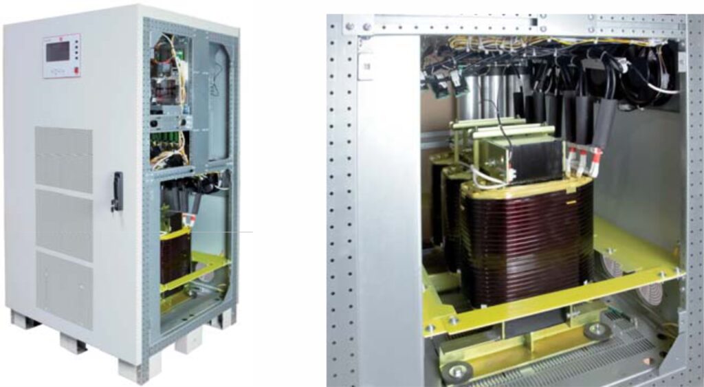 ИБП TR733-Н 60&nbsp;кВА со&nbsp;снятой боковой панелью - фото